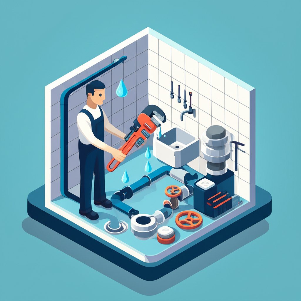 Burlingame plumber fixing pipes, offering expert home repair solutions.