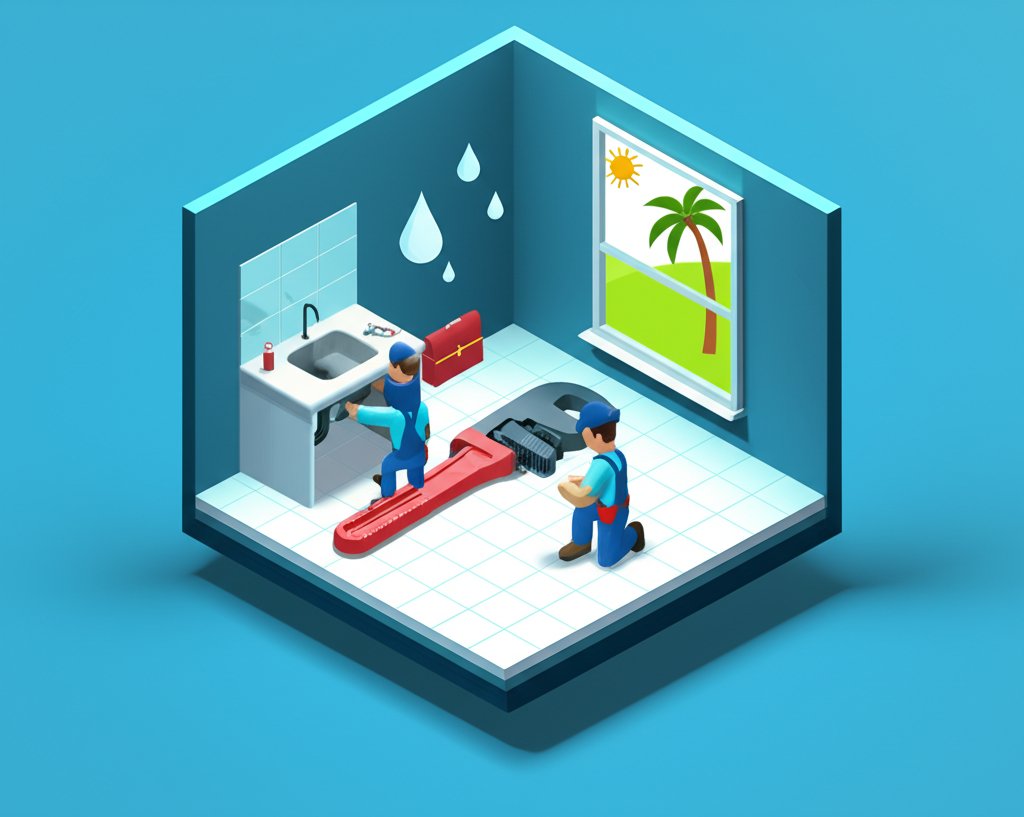 Best Cutler Bay plumber fixing a leaky pipe, solving plumbing problems.