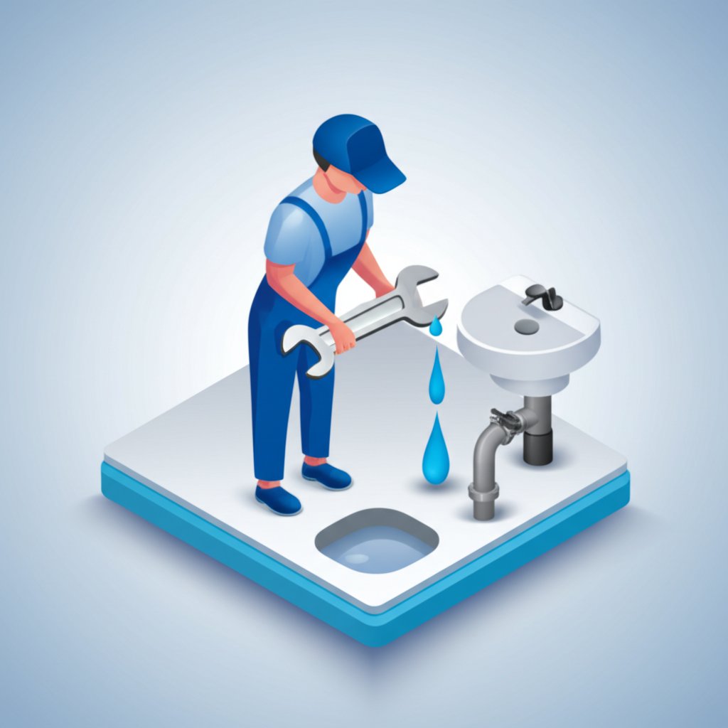 Kaysville plumber repairing a faucet. Your best local plumbing repair expert.