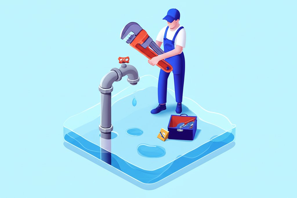 Rock Hill plumber expertly repairing a leaky pipe. Best for all repair needs.